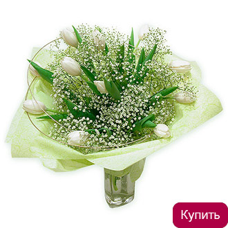 Букет Белые тюльпаны