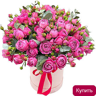 Цветы в шляпной коробке Дикая роза